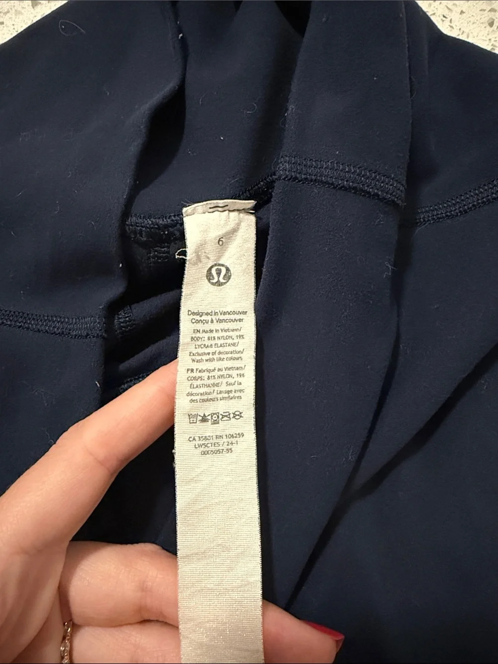 lululemon athletica Navy High-Rise Performance Leggings